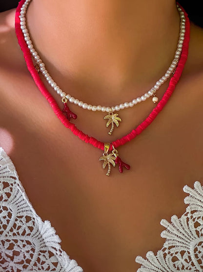 Collar Tahiti Sunset Pearl Beach Oro