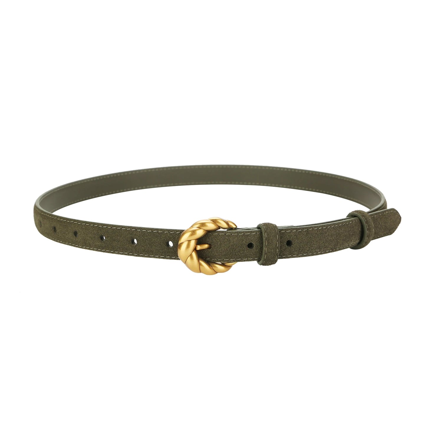 🎁 Gürtel mit goldener Schnalle und echtem Leder (100% Rabatt)