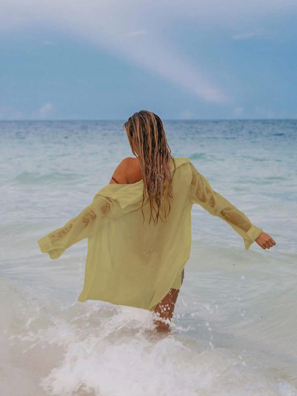 Túnica Bikini Cover-Ups Ropa de playa sexy Traje de baño Cubrir