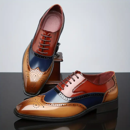 Harry – Zapatos brogue vintage con puntera de ala