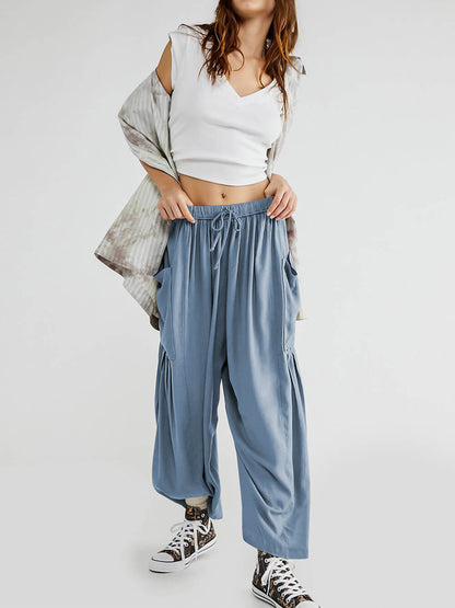 Cómodos pantalones de yoga de pierna ancha