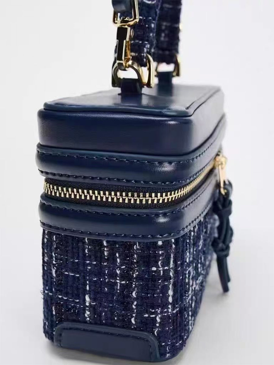 Bolso pequeño cuadrado cruzado de un solo hombro para mujer
