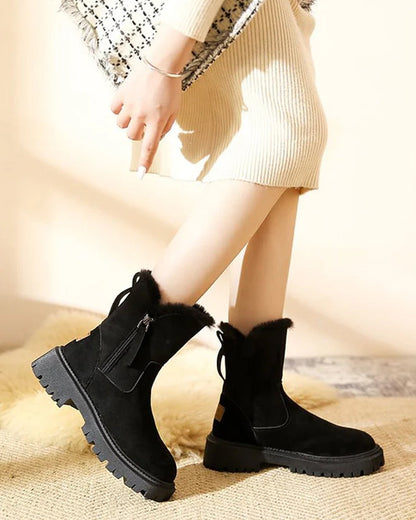 Botas de invierno para mujer con forro polar – cálidas, cómodas y con estilo