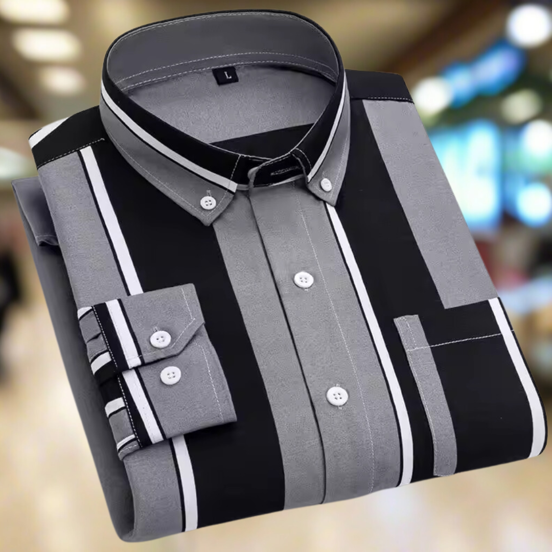 Oscar™ Camisa a rayas - Patrón clásico, Ajuste moderno