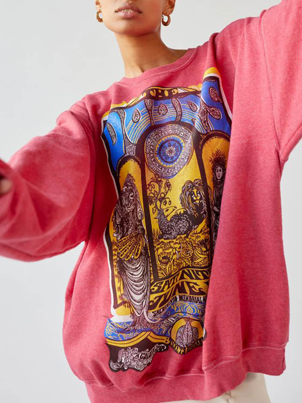 Sudadera extragrande con gráfico The Doors