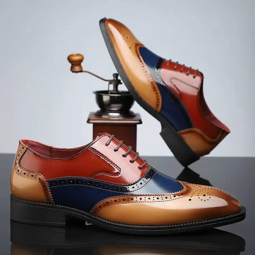 Harry – Zapatos brogue vintage con puntera de ala