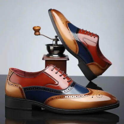 Harry – Zapatos brogue vintage con puntera de ala