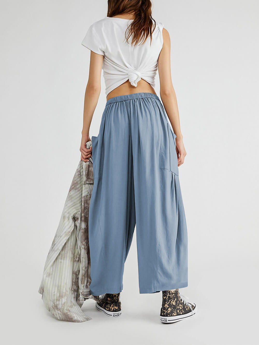 Cómodos pantalones de yoga de pierna ancha