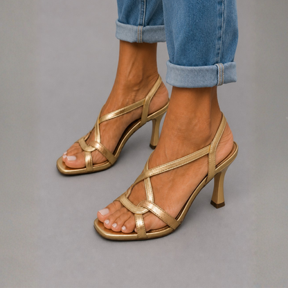 Soleil™ | Sandalias doradas, encanto veraniego