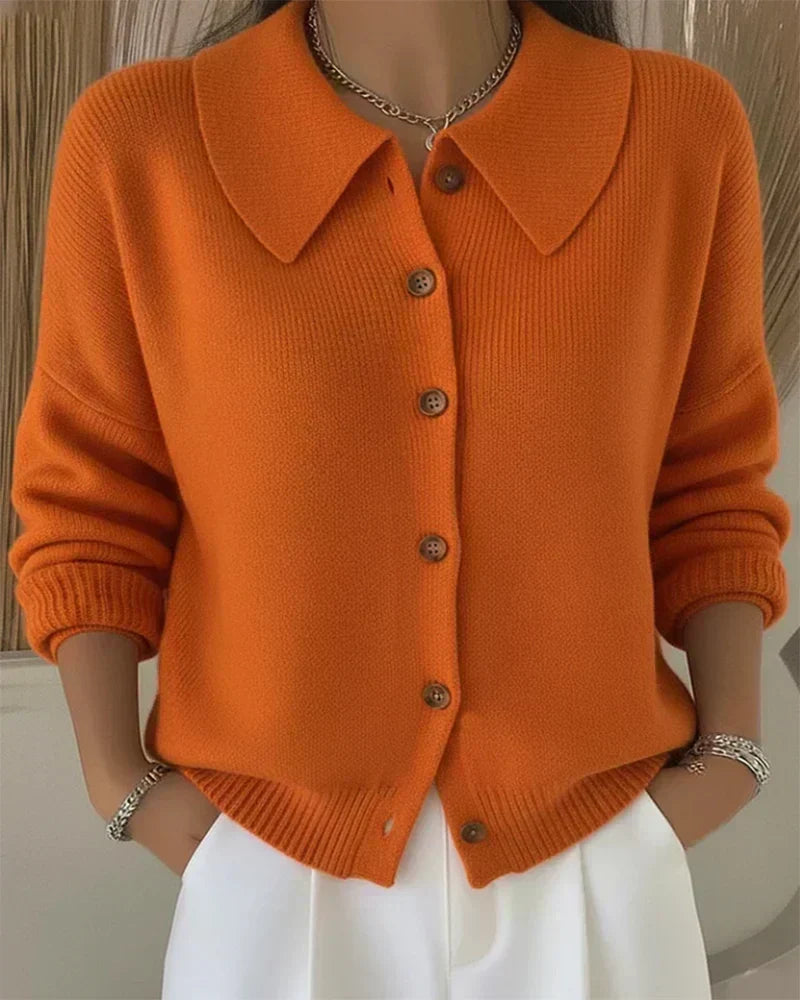 Vega | Chaqueta de Punto con Cuello Camisero