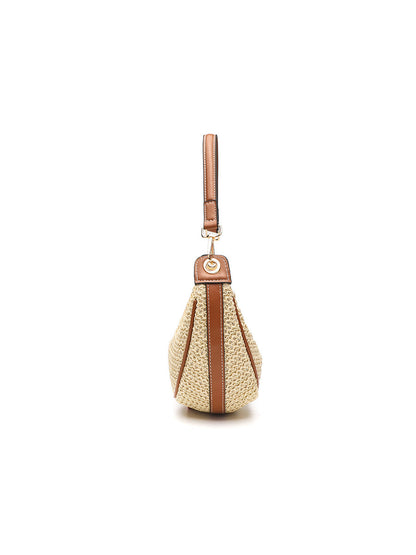 Bolso cruzado casual de hombro para mujer Bolso tejido para debajo del brazo
