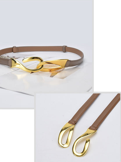 Cinturón ajustable con gancho para mujer de moda