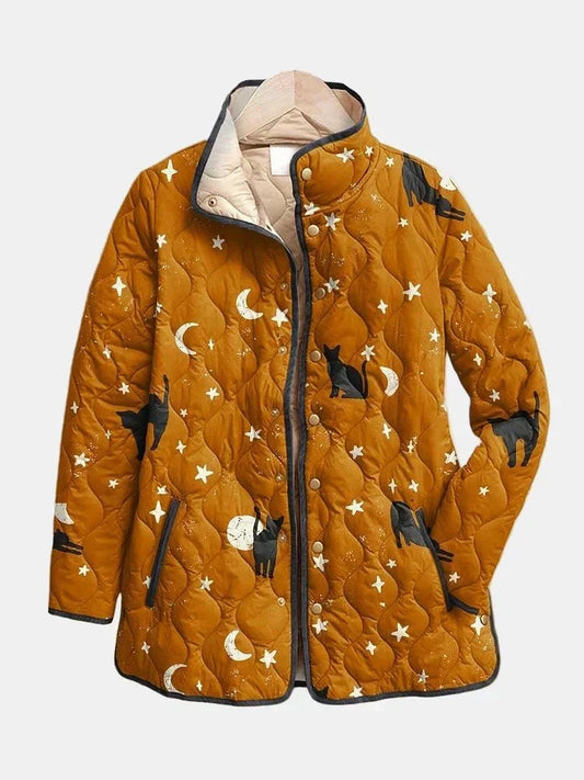 Chaqueta Acolchada Gatos y Estrellas