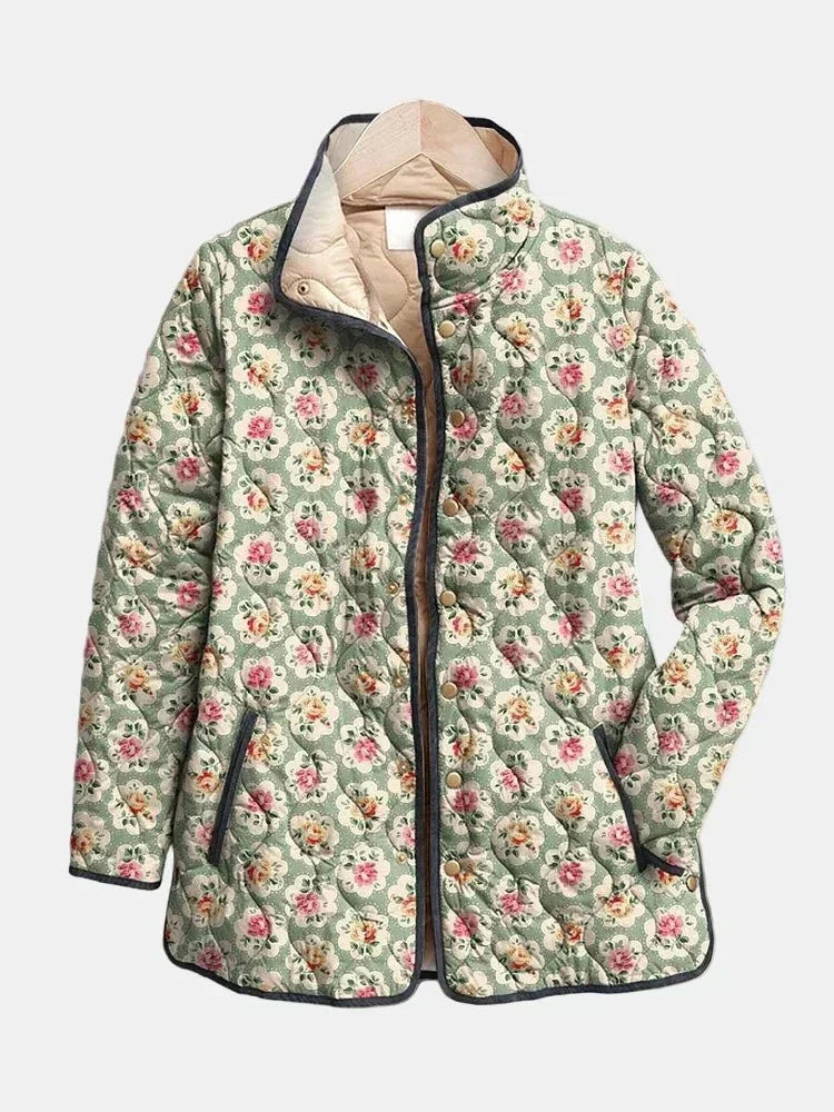 Chaqueta Acolchada Tapicería Floral