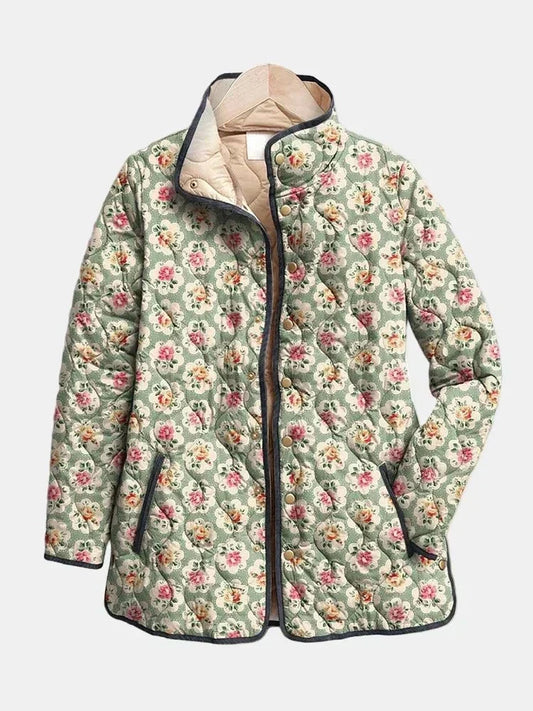 Chaqueta Acolchada Tapicería Floral