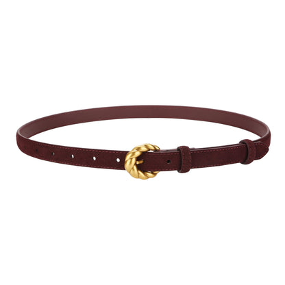 🎁 Gürtel mit goldener Schnalle und echtem Leder (100% Rabatt)