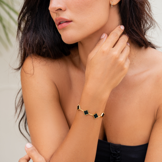 Pulsera trébol estilo Céline