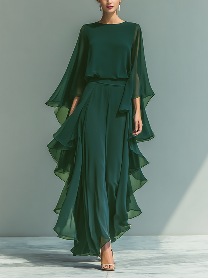 Conjunto de dos piezas Midnight Grace de gasa