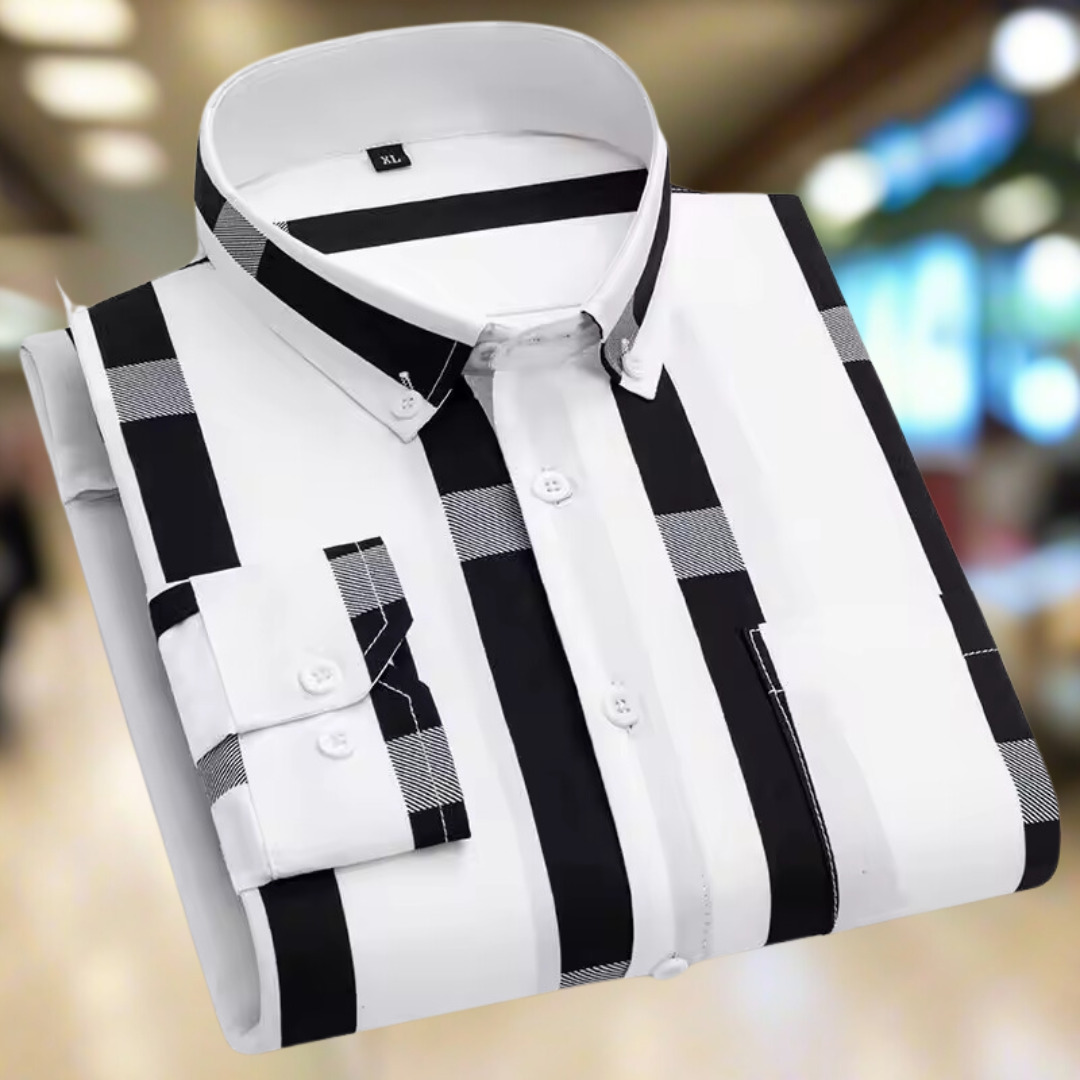Oscar™ Camisa a rayas - Patrón clásico, Ajuste moderno