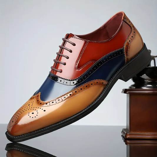 Harry – Zapatos brogue vintage con puntera de ala