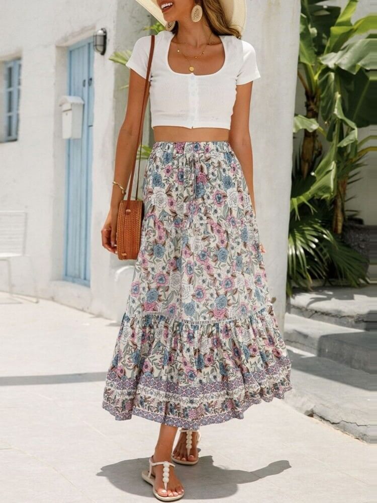 Falda escalonada elegante de Love Shack