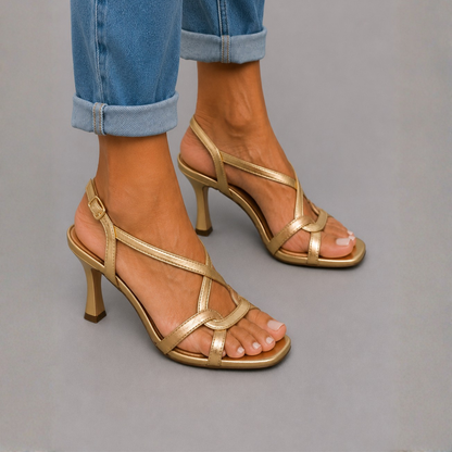 Soleil™ | Sandalias doradas, encanto veraniego