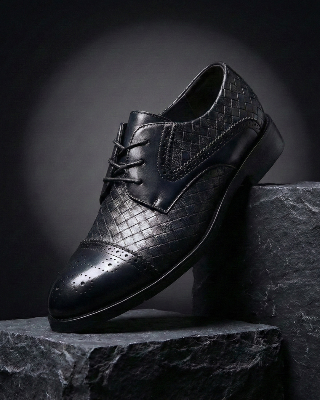 Bellville – Zapatos Oxford de Piel Trenzada