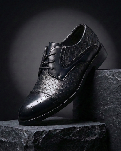 Bellville – Zapatos Oxford de Piel Trenzada