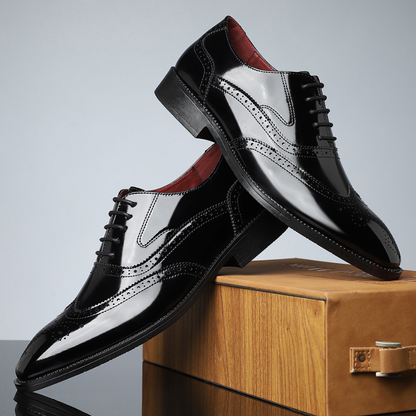 Harry – Zapatos brogue vintage con puntera de ala