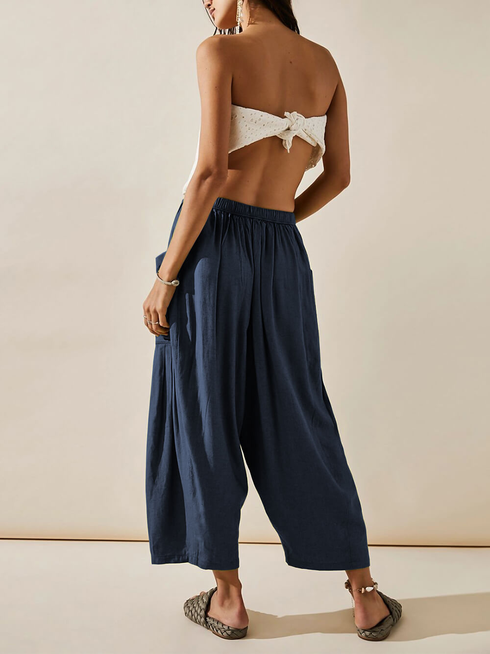 Cómodos pantalones de yoga de pierna ancha