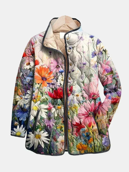 Chaqueta Acolchada Flores Silvestres