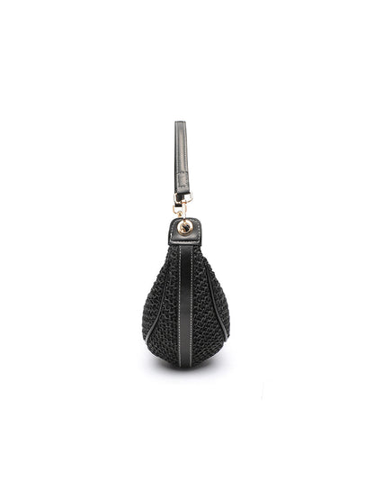 Bolso cruzado casual de hombro para mujer Bolso tejido para debajo del brazo