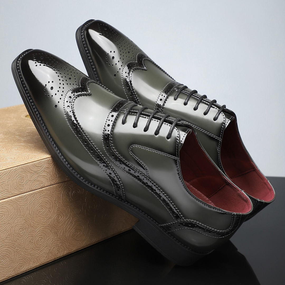 Harry – Zapatos brogue vintage con puntera de ala