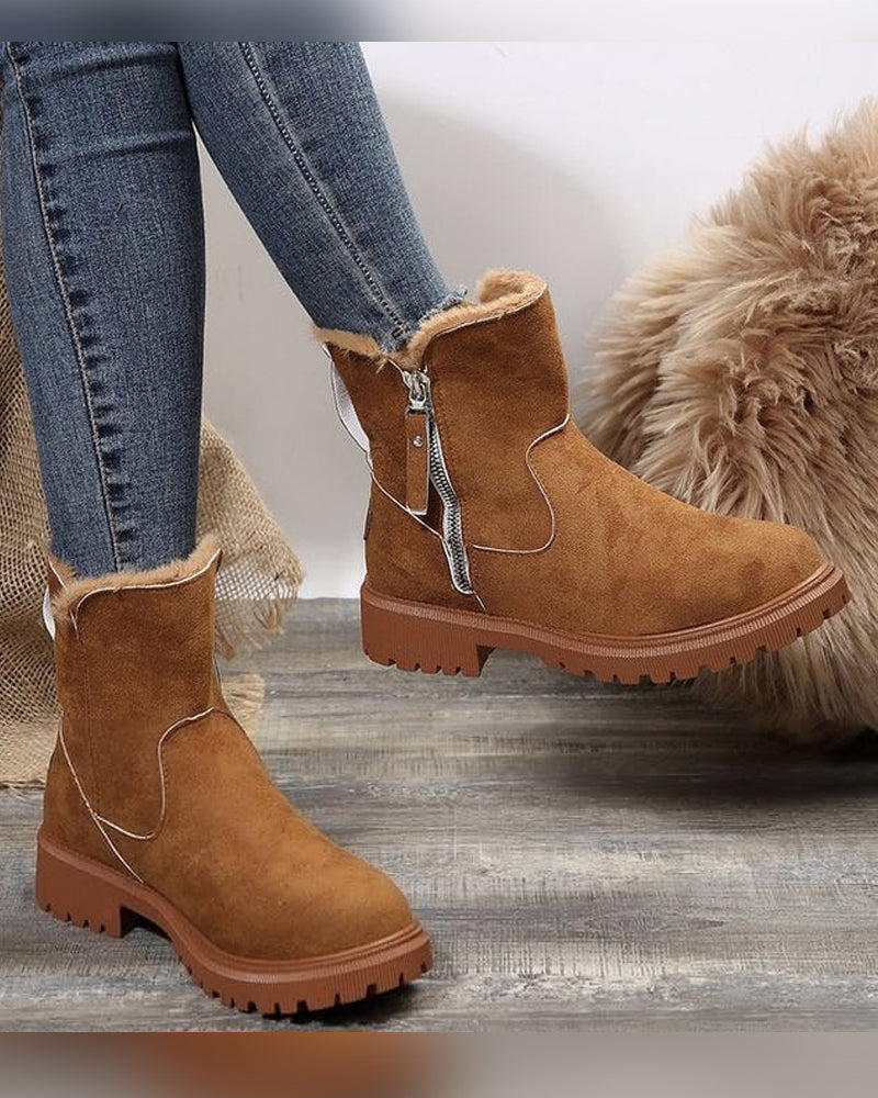 Botas de invierno para mujer con forro polar – cálidas, cómodas y con estilo
