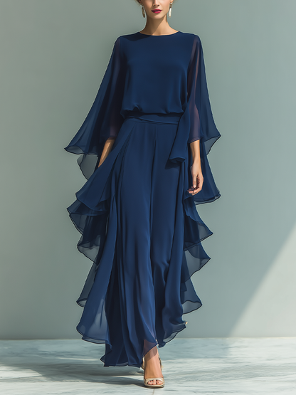 Conjunto de dos piezas Midnight Grace de gasa