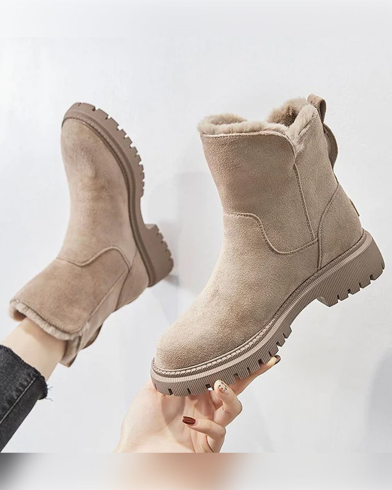 Botas de invierno para mujer con forro polar – cálidas, cómodas y con estilo