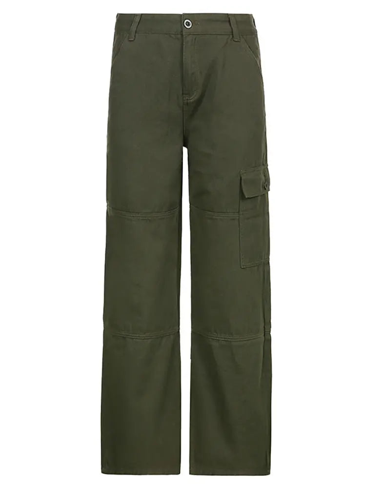 Vaqueros vintage de papá de color verde