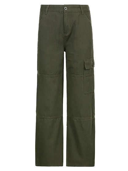 Vaqueros vintage de papá de color verde