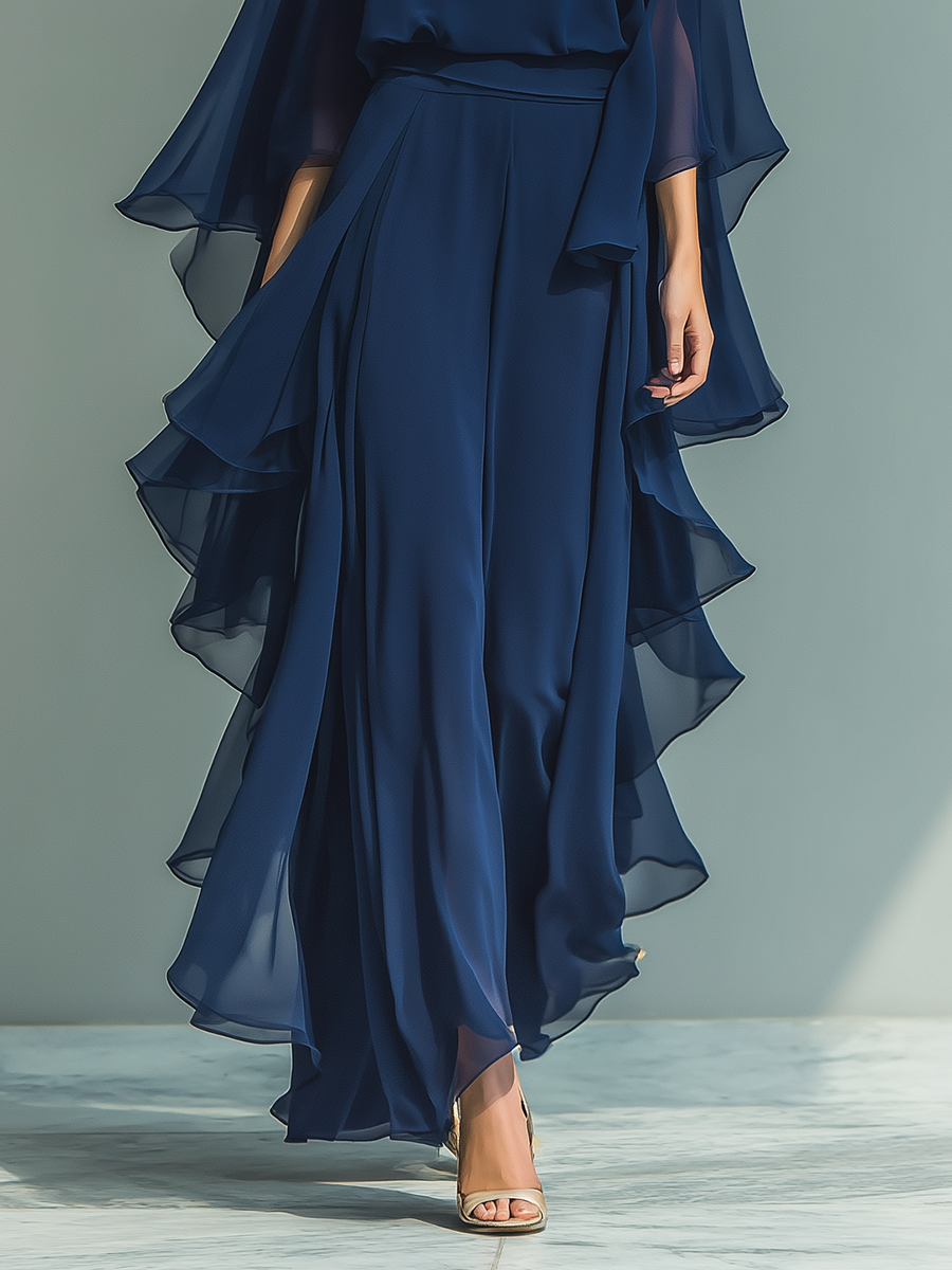 Conjunto de dos piezas Midnight Grace de gasa