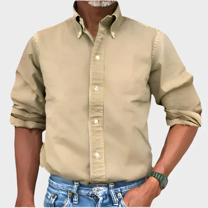 Luis™ Camisa de algodón clásica - Comodidad atemporal para uso diario