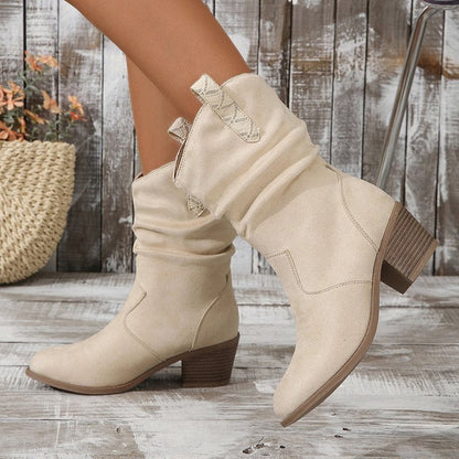 Botas de Tobillo con Borlas Vaqueras Western Vintage