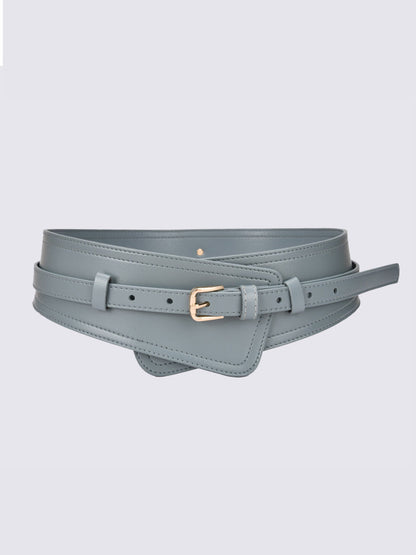 Cinturón ancho de arnés de cuero sintético de moda para mujer