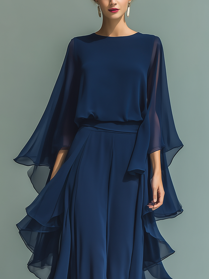 Conjunto de dos piezas Midnight Grace de gasa