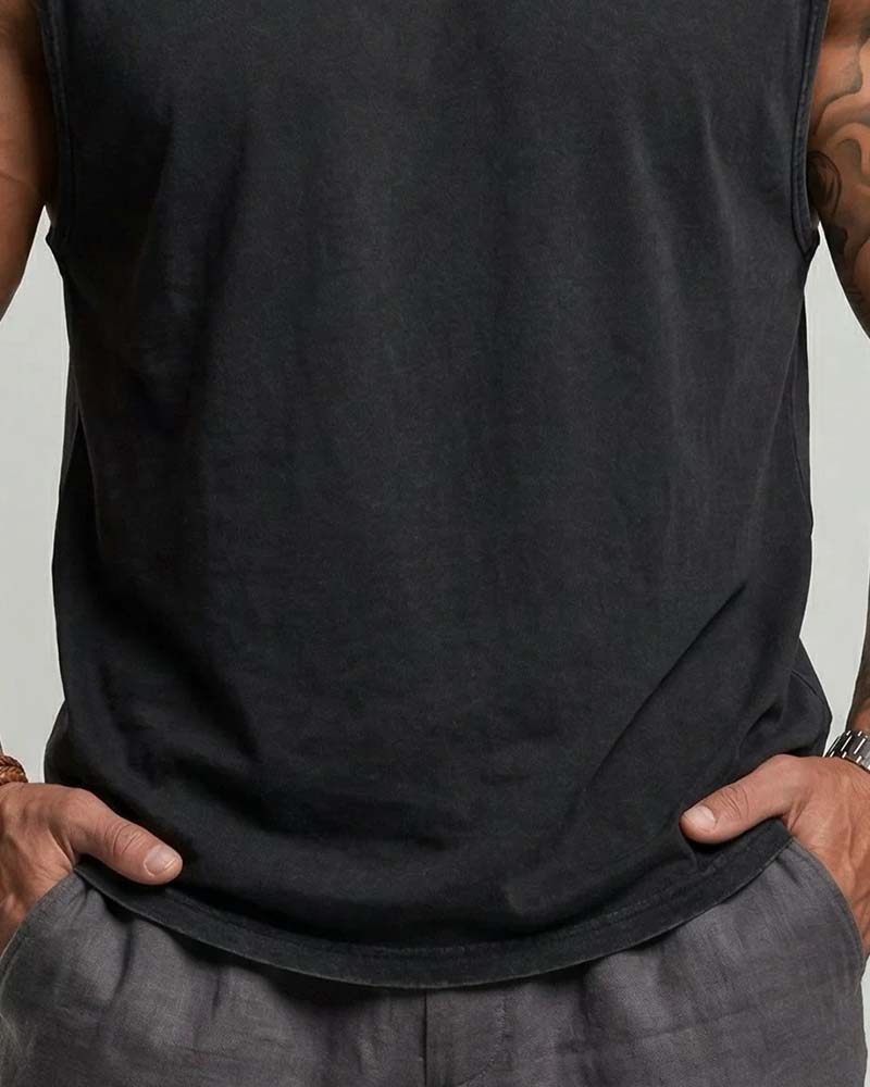 Camiseta sin mangas de Hip Hop Mode Locker – Esencial de la moda urbana