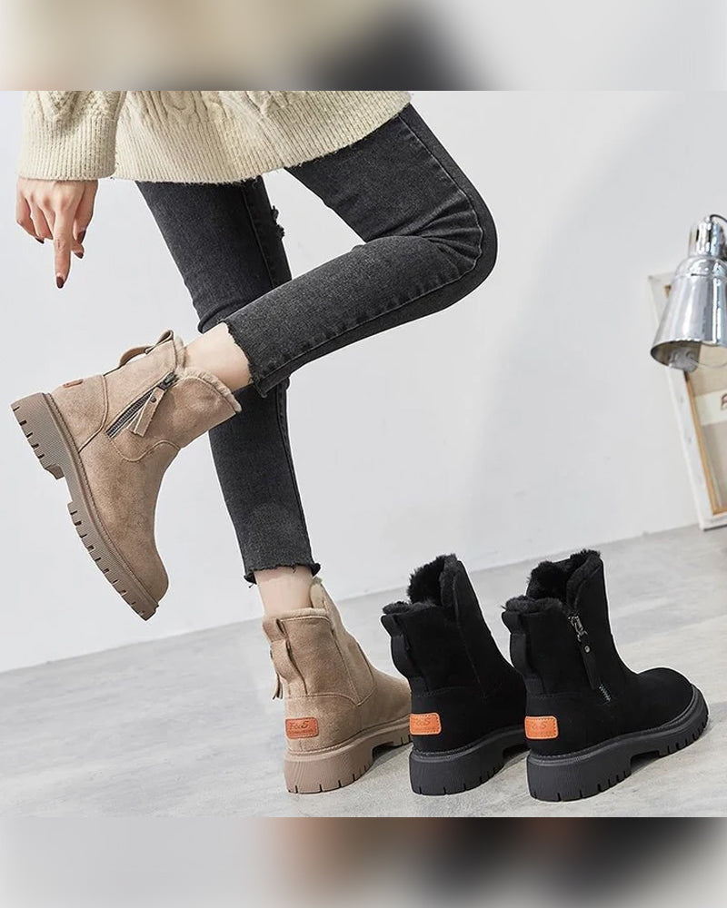 Botas de invierno para mujer con forro polar – cálidas, cómodas y con estilo