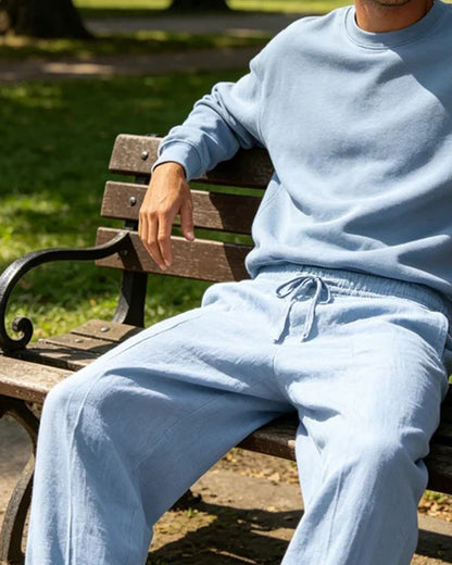 Pantalón para hombre – Corte relajado, pierna recta, look de playa
