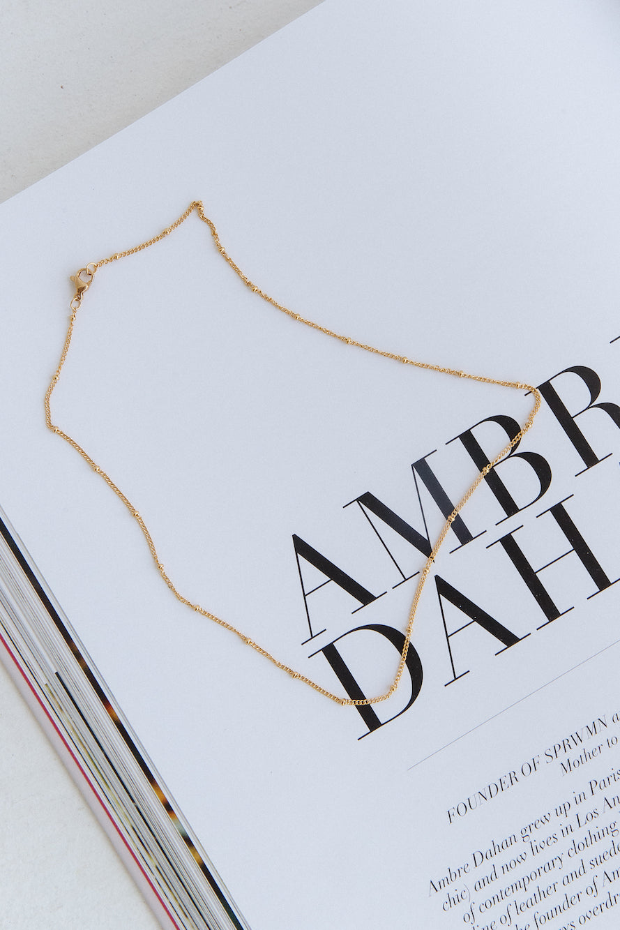 Collar Mi Delicadeza Chapado en Oro 18K Oro