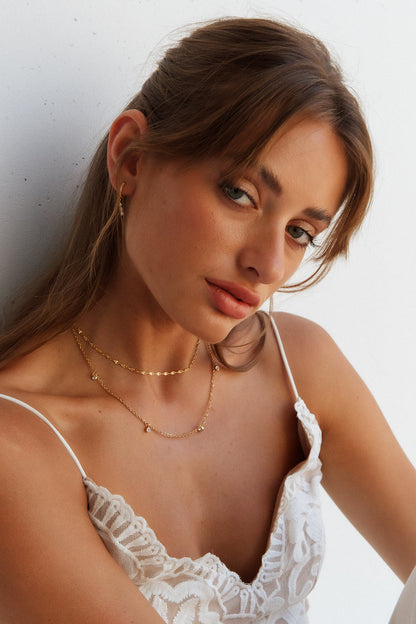 Collar Love Is A Moment Chapado en Oro 18K Oro