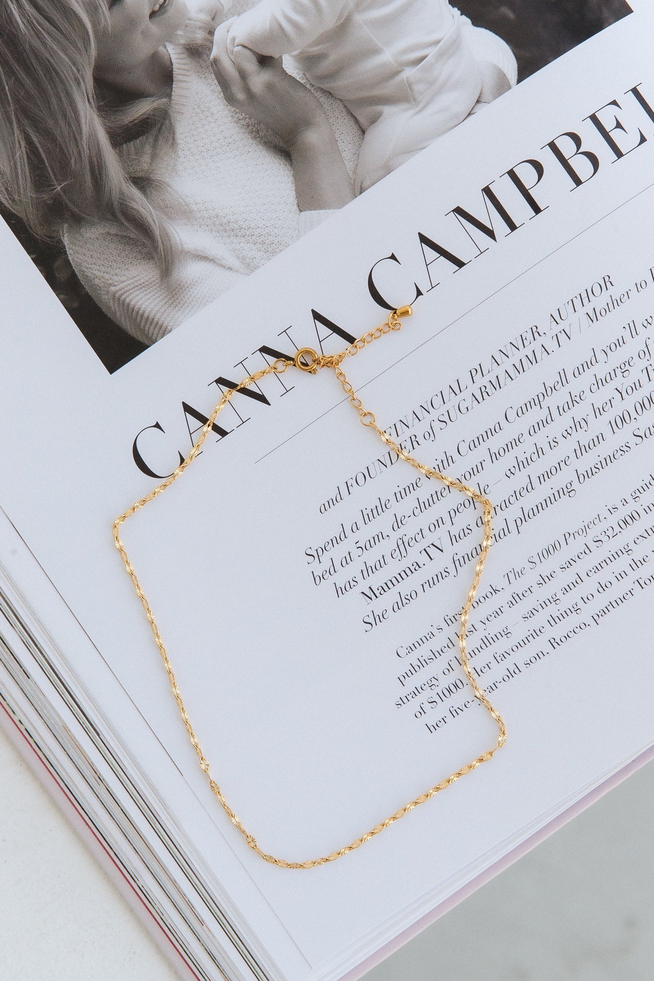 Collar Drape On Me Chapado En Oro De 18 Quilates Oro