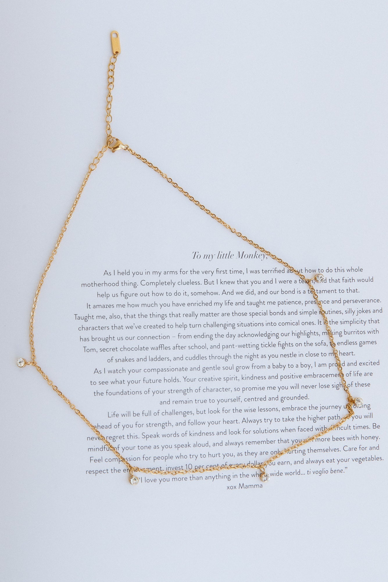 Collar Love Is A Moment Chapado en Oro 18K Oro
